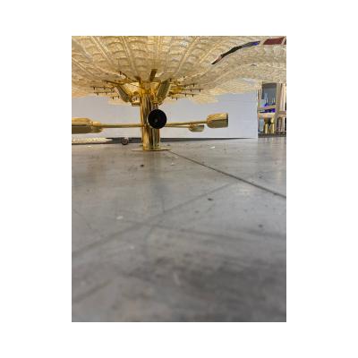  SimoEng Sunflwer Murano Glass Gold Flush Mount lot of 2 or a pair of chandeliers