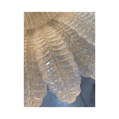  SimoEng Sunflwer Murano Glass Gold Flush Mount lot of 2 or a pair of chandeliers