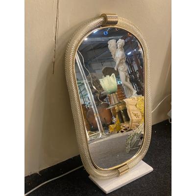 SimoEng Torciglione Murano Glass Style Wall Mirror in Barovier Style