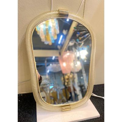 SimoEng Torciglione Murano Glass Style Wall Mirror in Barovier Style