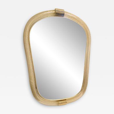  SimoEng Torciglione Murano Glass Style Wall Mirror in Barovier Style