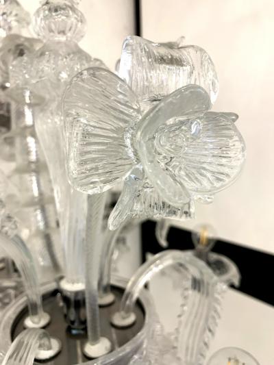  SimoEng Transparent Murano Style Glass Chandelier
