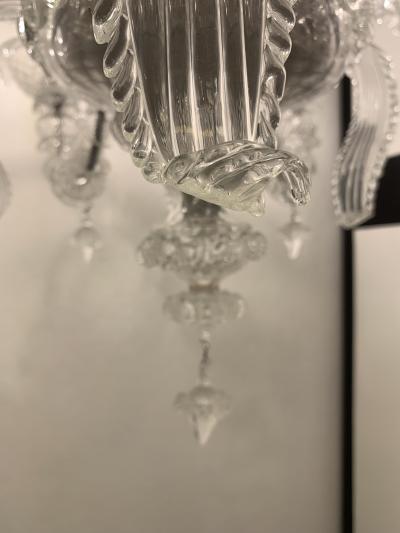  SimoEng Transparent Murano Style Glass Chandelier
