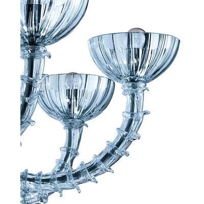  SimoEng Venetian C Rezzonico Floral Gold Murano Style Glass Chandelier