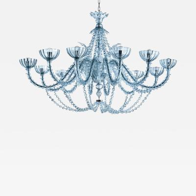  SimoEng Venetian C Rezzonico Floral Gold Murano Style Glass Chandelier