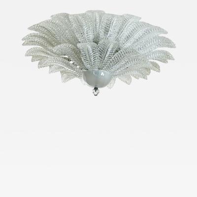  SimoEng Venetian Leaves Flush Mount in Murano Style Glass by Simoeng