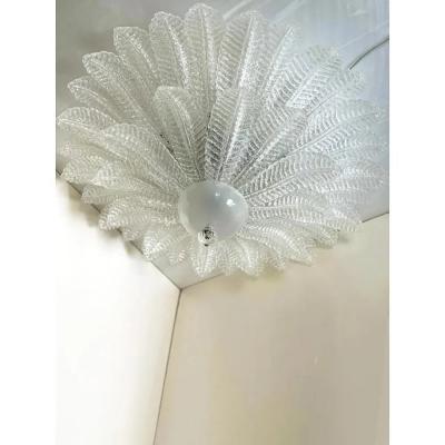  SimoEng Venetian Murano Glass Flush Mounts from Simoeng Set of 2