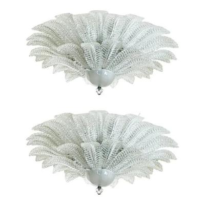  SimoEng Venetian Murano Glass Flush Mounts from Simoeng Set of 2