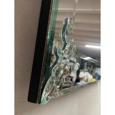  SimoEng Venetian Rectangular Hand Carving Wall Mirror Murano Glass Style