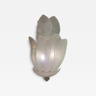 SimoEng Wall Light Murano Glass Sand Color Italian Flowers by SimoEng