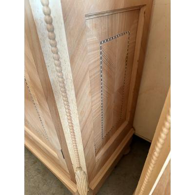  SimoEng Walnut Cupboard With Cherry Inlays in Natural Raw Wood