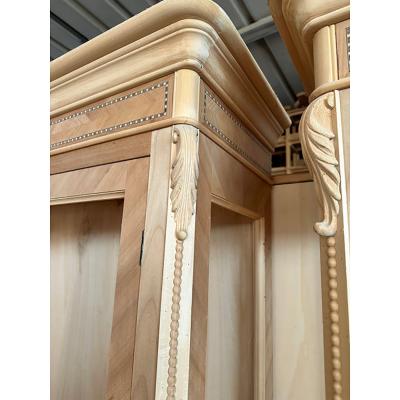  SimoEng Walnut Cupboard With Cherry Inlays in Natural Raw Wood