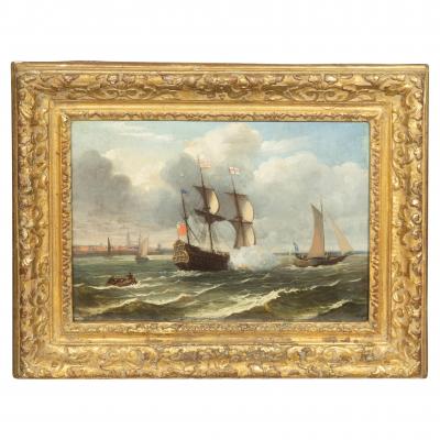  Simon de Vlieger Dutch Marine Painting Attributed To Simon de Vlieger