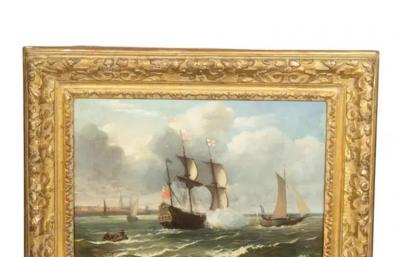  Simon de Vlieger Dutch Marine Painting Attributed To Simon de Vlieger