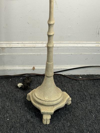 Sirmos NEOCLASSICAL RESIN RAMS HEAD FLOOR LAMP IN THE MANNER OF T H ROBSJOHN GIBBINGS