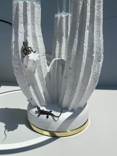 Sirmos Pair of Plaster Cactus Side End Tables