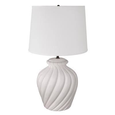  Sirmos Sirmos Pair of Elegant Ceramic Swirl Table Lamps 1970s