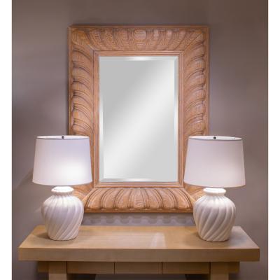  Sirmos Sirmos Pair of Elegant Ceramic Swirl Table Lamps 1970s