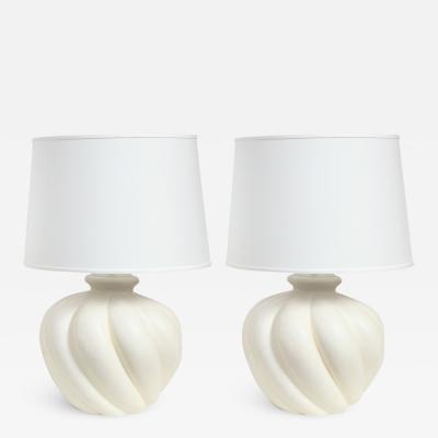  Sirmos Sirmos Pair of Stunning Ceramic Table Lamps 1970s