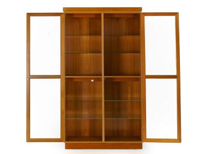  Skovby M belfabrik Danish Mid Century Modern Teak Display Cabinet Bookshelf by Skovby