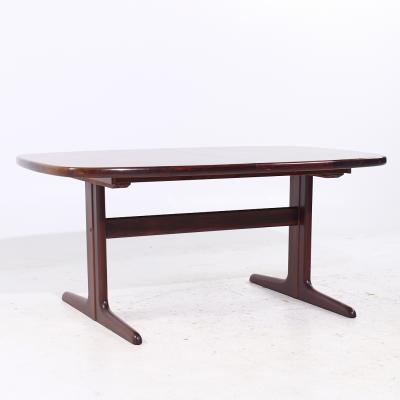  Skovby M belfabrik Skovby Mid Century Danish Rosewood Hidden Leaf Dining Table with 2 Leaves