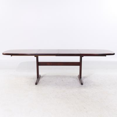  Skovby M belfabrik Skovby Mid Century Danish Rosewood Hidden Leaf Dining Table with 2 Leaves