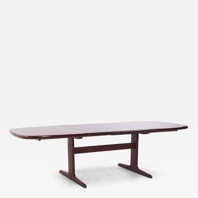  Skovby M belfabrik Skovby Mid Century Danish Rosewood Hidden Leaf Dining Table with 2 Leaves