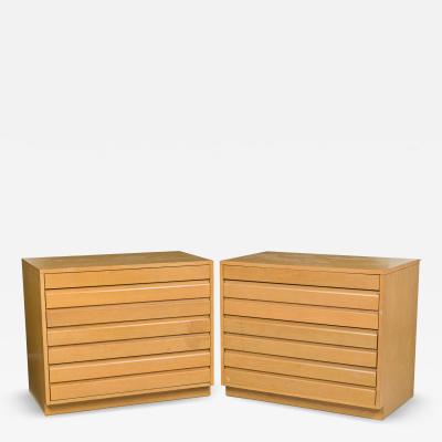  Sligh Furniture Pair of Sligh Furniture Modern Chest of Drawers Nightstands