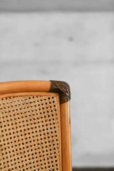  Smania Set Of 10 Rattan Chairs Studio Smania
