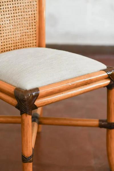  Smania Set Of 10 Rattan Chairs Studio Smania