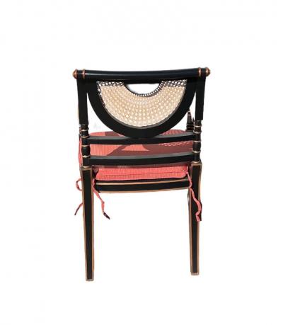  Smith Watson Set of 4 Smith Watson Regency Style Caned Armchairs