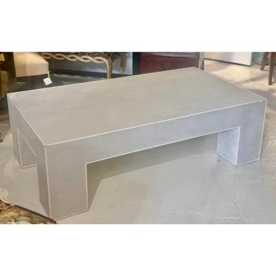  Somerset Bay Modern Somerset Bay White Shagreen Stingray Table