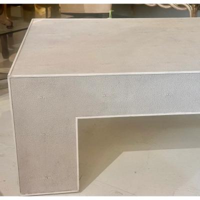  Somerset Bay Modern Somerset Bay White Shagreen Stingray Table