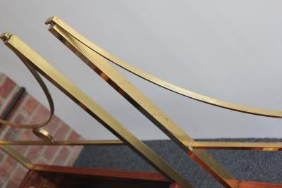  Sormani Pair of Vintage Italian Mahogany and Brass Beds by Carlo de Carli for Sormani