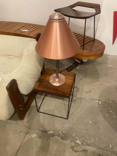  Soundrite Corp Art Deco Machine Age Spun Aluminum Lamp Pink Anodized Soundrite Corp 1930s