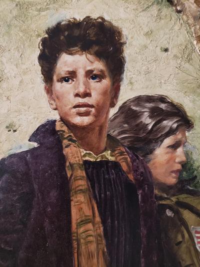  Spencer Douglass Crockwell Boy with Molotov Cocktail Russia Invades Germany 