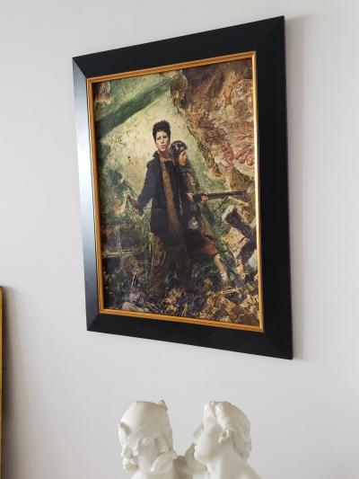  Spencer Douglass Crockwell Boy with Molotov Cocktail Russia Invades Germany 