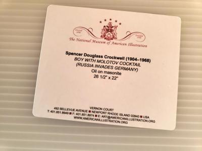  Spencer Douglass Crockwell Boy with Molotov Cocktail Russia Invades Germany 