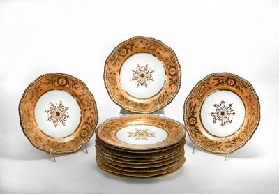  Spode Set of Twelve Porcelain Dessert Plates