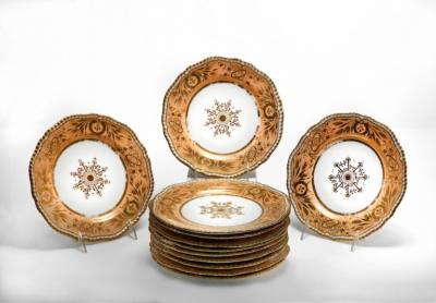  Spode Set of Twelve Porcelain Dessert Plates