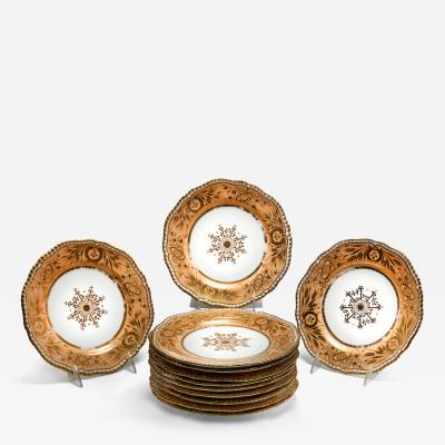  Spode Set of Twelve Porcelain Dessert Plates
