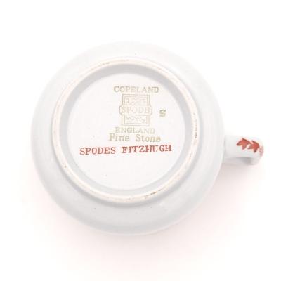  Spode Set of Twelve Spode Orange Fitzhugh Demitasses and Saucers