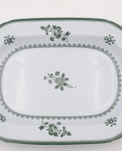  Spode Spode Gloucester Pattern Platter in Green circa 1920