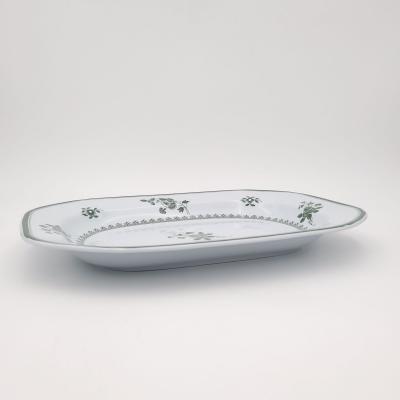  Spode Spode Gloucester Pattern Platter in Green circa 1920