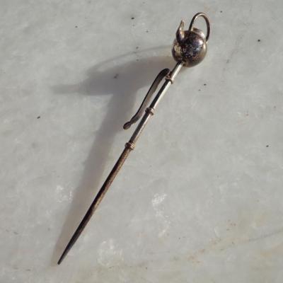  Spritzer Fuhrmann Set of 8 Sterling Silver Oriental Themed Hair Pins by Spritzer Fuhrmann