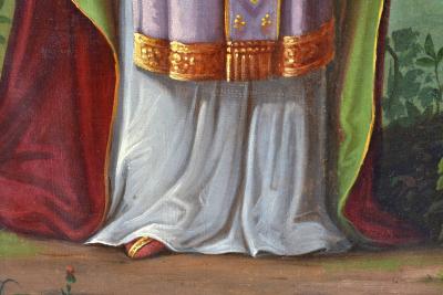  St Wolfgang of Regensburg Oil on Canvas German school 19th Century