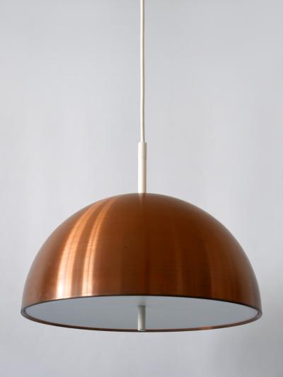  Staff Leuchten Elegant Mid Century Modern Copper Pendant Lamp by Staff Schwarz Germany 1960s