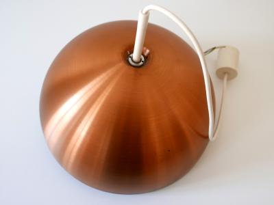  Staff Leuchten Elegant Mid Century Modern Copper Pendant Lamp by Staff Schwarz Germany 1960s