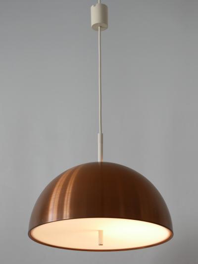  Staff Leuchten Elegant Mid Century Modern Copper Pendant Lamp by Staff Schwarz Germany 1960s