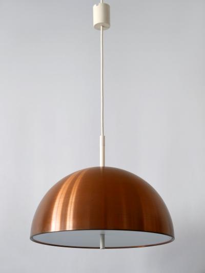  Staff Leuchten Elegant Mid Century Modern Copper Pendant Lamp by Staff Schwarz Germany 1960s